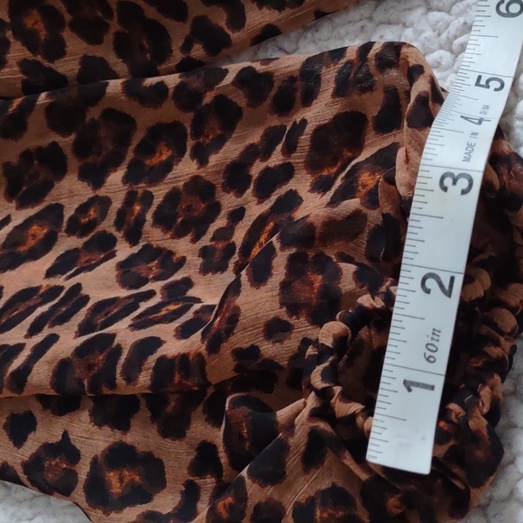 NWT Old Navy XXL Tall Animal Print Long Sleeve Keyhole Back Stretch Dress - Picture 5 of 14